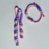 Accessoire anti-tiques naturel pour cheval, TinyTiq en paracorde tressée avec perles EM Elodog, à accrocher dans la crinière ou la queue