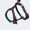 Harnais mini chien en paracorde tressage Snake Belly Elodog