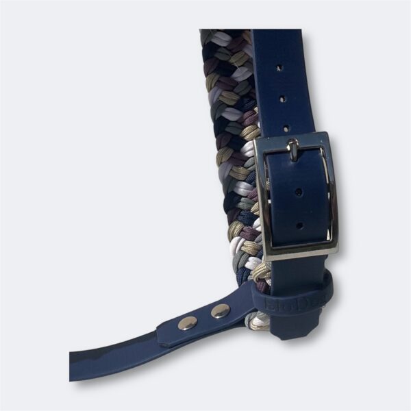 Harnais grand chien en paracorde tressage Ruby's Rainbow Elodog
