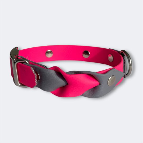 Collier pour chien en biothane tressé personnalisable Elodog
